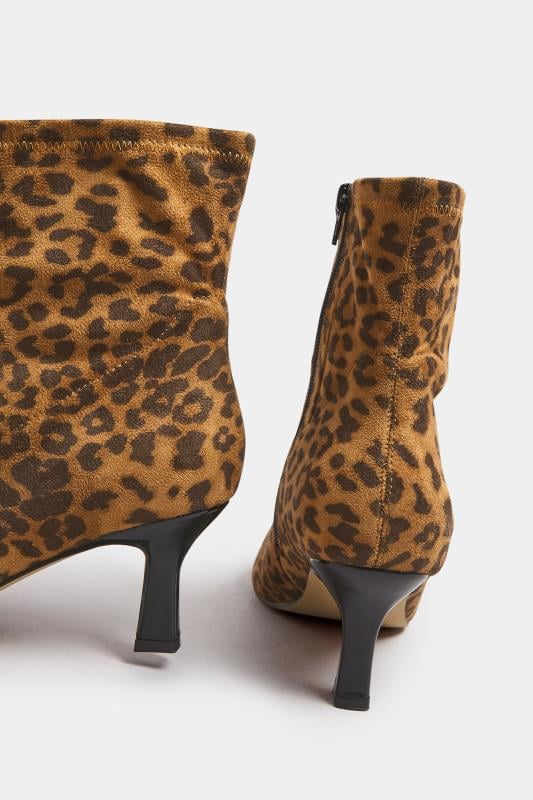 Ankle boots with leopard print heel online