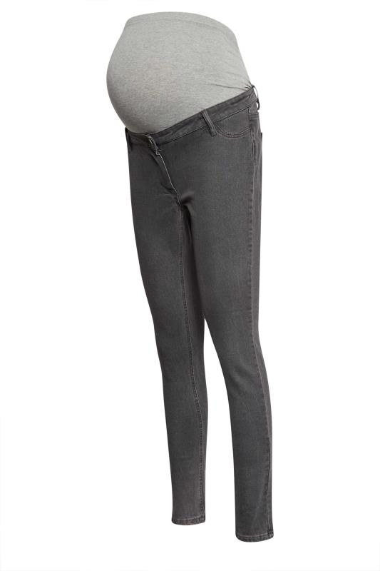 LTS Tall Maternity Grey Skinny AVA Jeans | Long Tall Sally 5