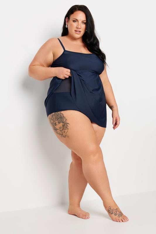 YOURS Plus Size Navy Blue Swimdress | Yours Clothing 5