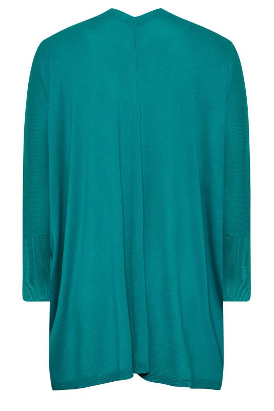 YOURS Plus Size Blue Batwing Sleeve Cardigan | Yours Clothing 7