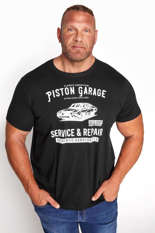 BadRhino Big & Tall Black Piston Garage Graphic Print T-Shirt_A.jpg