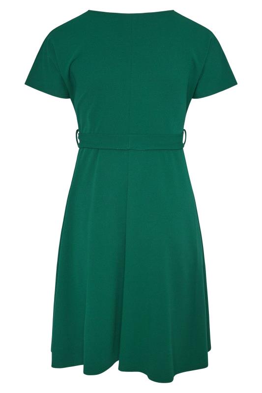 YOURS LONDON Green Wrap Midi Dress_BK.jpg
