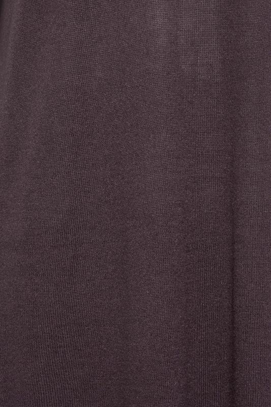 YOURS Curve Purple Fine Knit Midi Jumper Dress 5