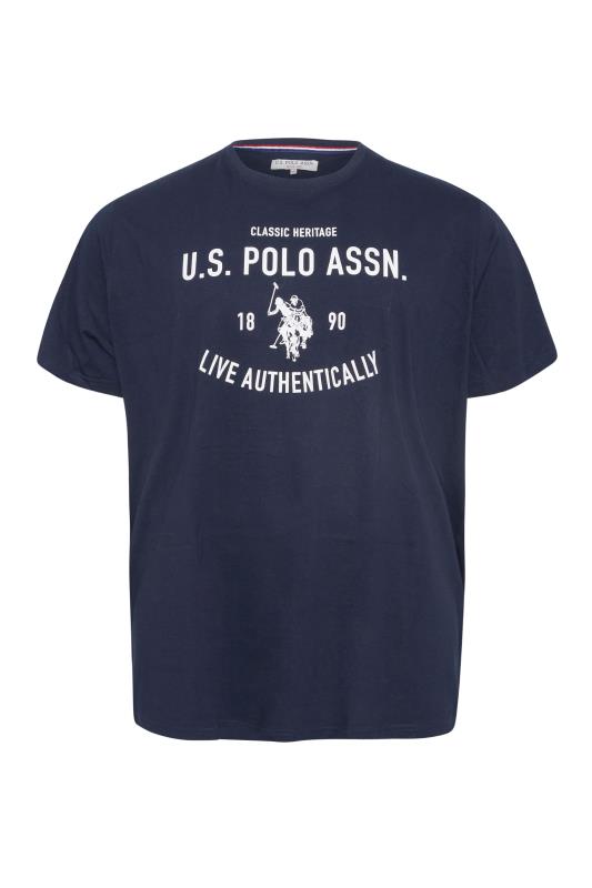 U.S. POLO ASSN. Big & Tall Navy Blue Classic Heritage T-Shirt 3