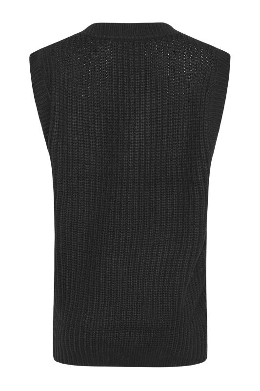 LTS Tall Women's Black Knitted Sleeveless Vest | Long Tall Sally  7