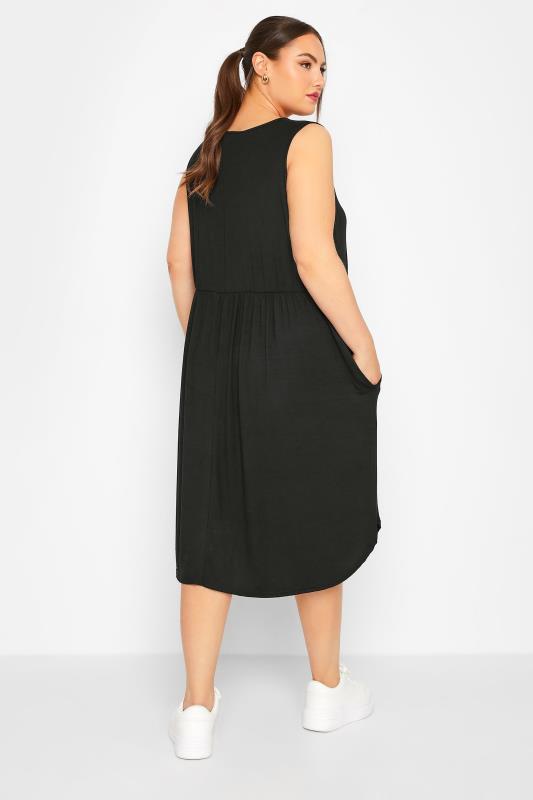 LIMITED COLLECTION Plus Size Black Pocket Tunic Dress | Yours Clothing 3