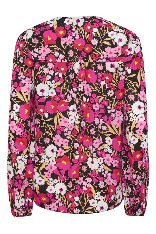 Tall Women's LTS Pink Floral Print Shirt | Long Tall Sally  7