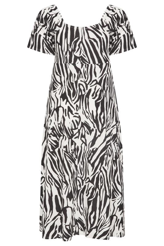 LIMITED COLLECTION Curve White Zebra Print Dress 7