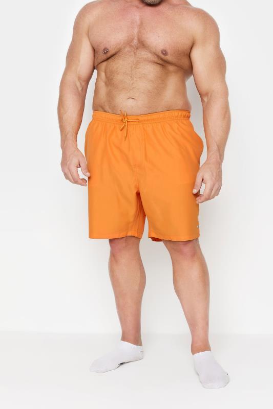 Men's  BadRhino Big & Tall Orange Swim Shorts