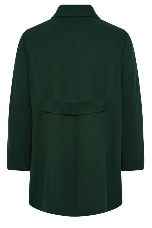 YOURS Plus Size Forest Green Collared Formal Coat | Yours Clothing 7
