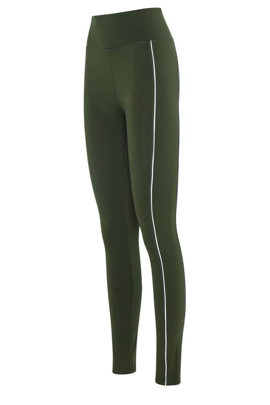 LTS Tall Women's Olive Green Active Piped Leggings | Long Tall Sally 3