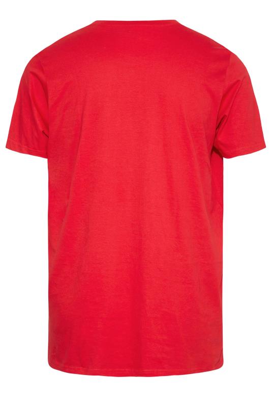 BadRhino Big & Tall 3 PACK Red & Blue Cotton T-Shirts | BadRhino 5