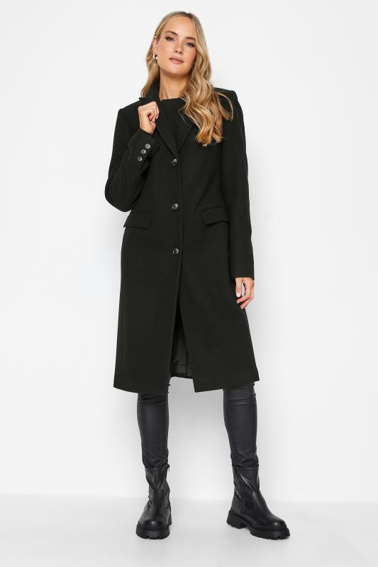 LTS Tall Women's Black Midi Formal Coat | Long Tall Sally 2