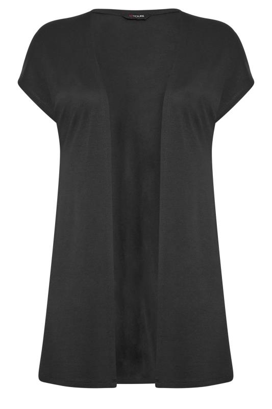  Grande Taille YOURS Curve Black Short Sleeve Cardigan