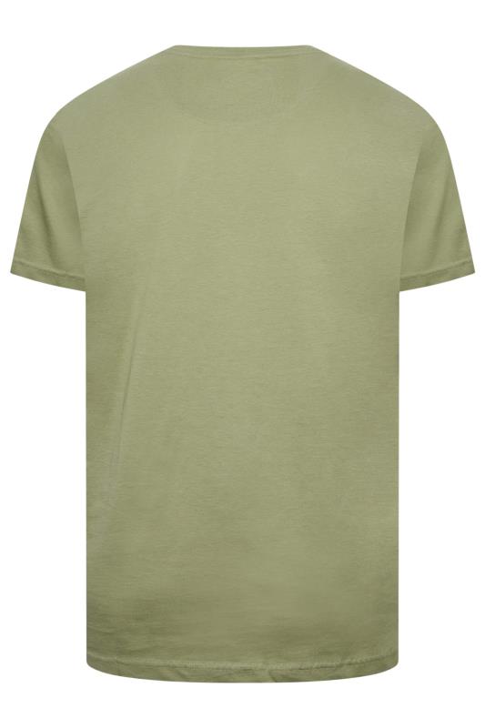 FARAH Big & Tall Green T-Shirt | BadRhino 4