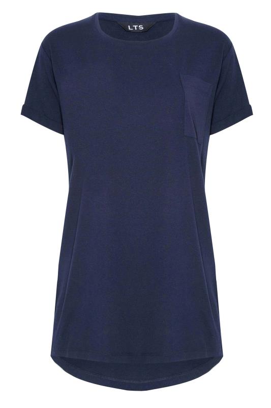 Tall Women's LTS Navy Blue Short Sleeve Pocket T-Shirt | Long Tall Sally 6