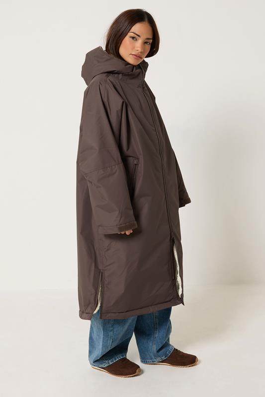  PixieGirl Petite chocoladebruine badjas met fleecevoering