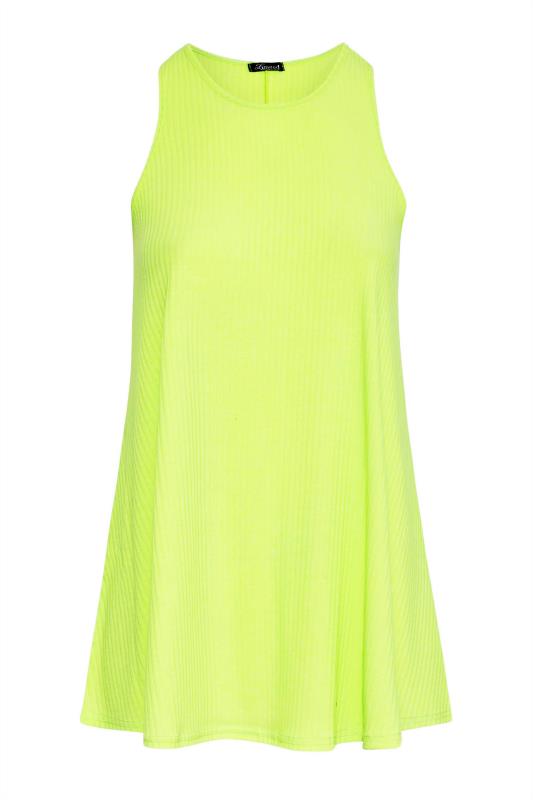 LIMITED COLLECTION Curve Lime Green Racer Back Swing Vest Top 6