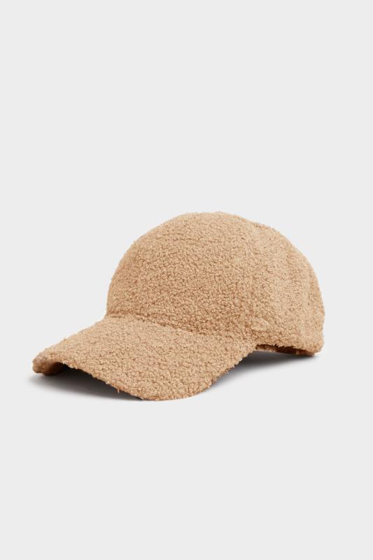 Beige Brown Shearling Teddy Cap | Yours Clothing 2