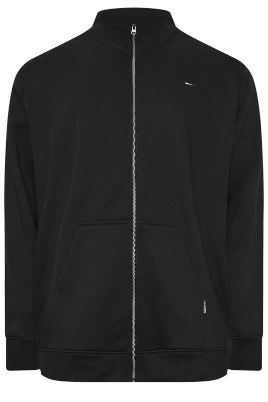 BadRhino Big & Tall Black Funnel Neck Sweatshirt | BadRhino 3