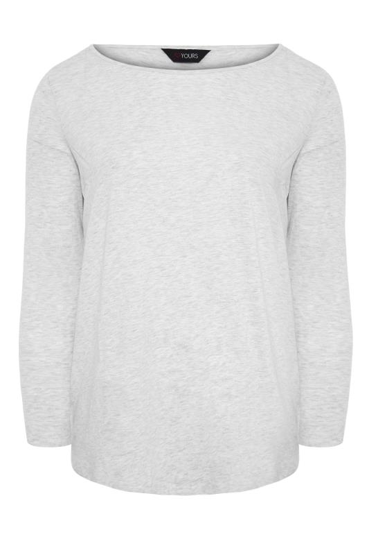 Light Grey Scoop Neck Long Sleeve T-Shirt_F.jpg