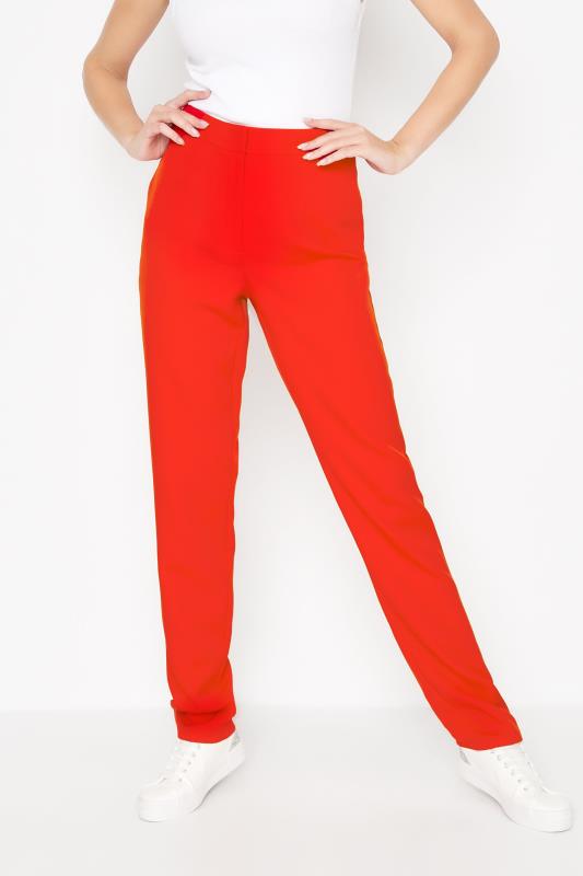 LTS Tall Women's Red Scuba Crepe Slim Leg Trousers | Long Tall Sally 1