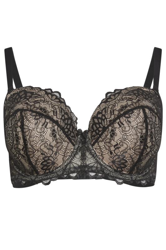 YOURS Plus Size Black Lace Underwired Padded Multiway Bra | Yours Clothing 6