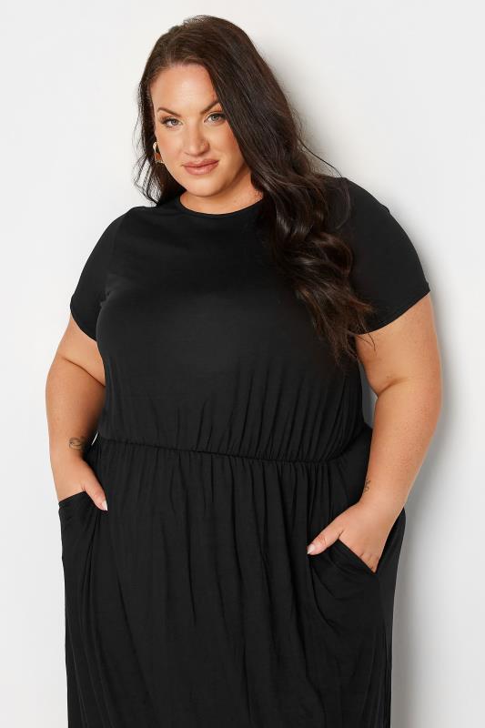 YOURS LONDON Black Pocket Maxi Dress | Yours Clothing 5