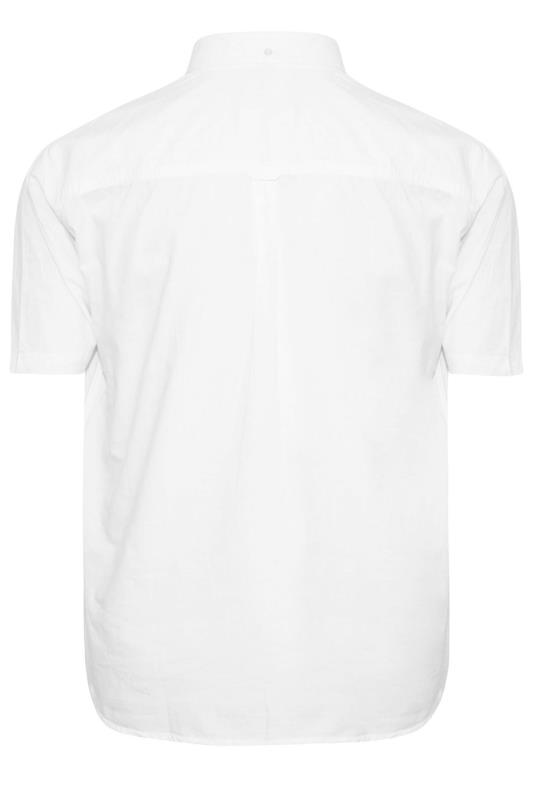 BadRhino White Essential Short Sleeve Oxford Shirt | BadRhino 4