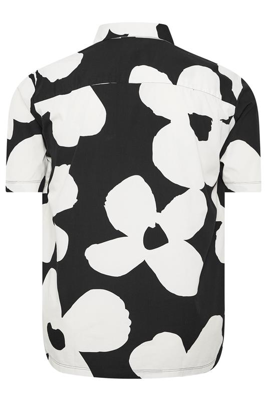 BadRhino Big & Tall Black Flower Poplin Shirt | BadRhino 6