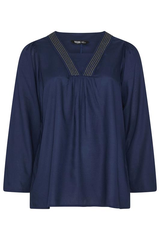  LIMITED COLLECTION Top caftan bleu marine