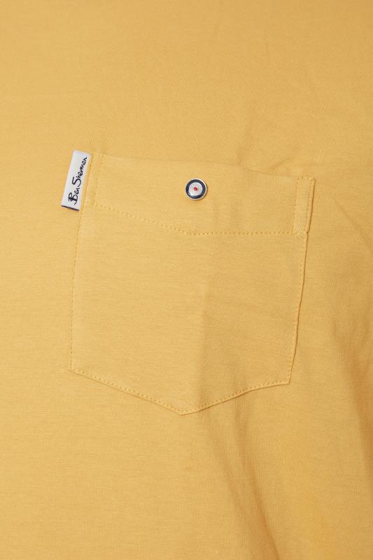 BEN SHERMAN Big & Tall Yellow Pocket T-Shirt 2