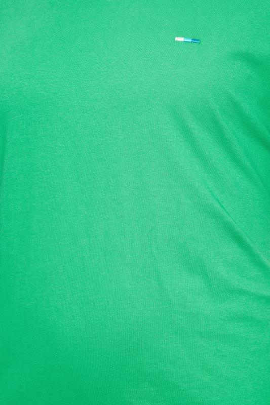 BadRhino Big & Tall Plus Size Mens Apple Green Logo T-Shirt | BadRhino  2