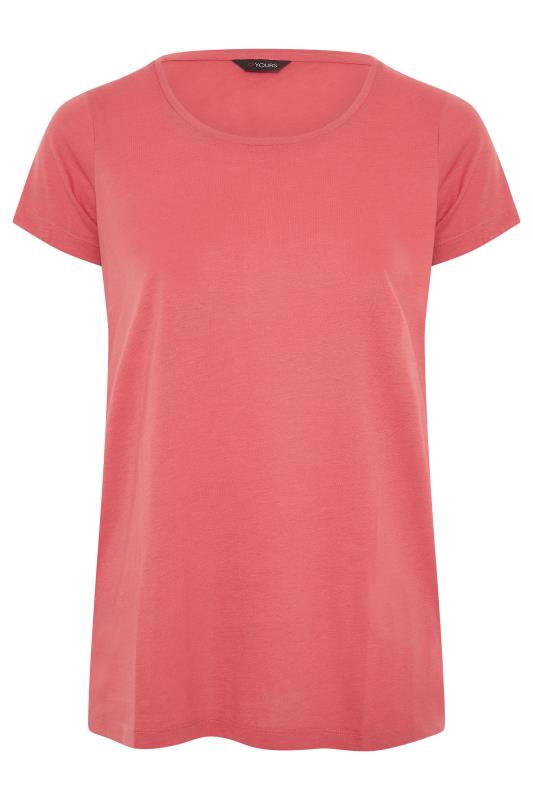 Plus Size Pink Basic T-Shirt | Yours Clothing