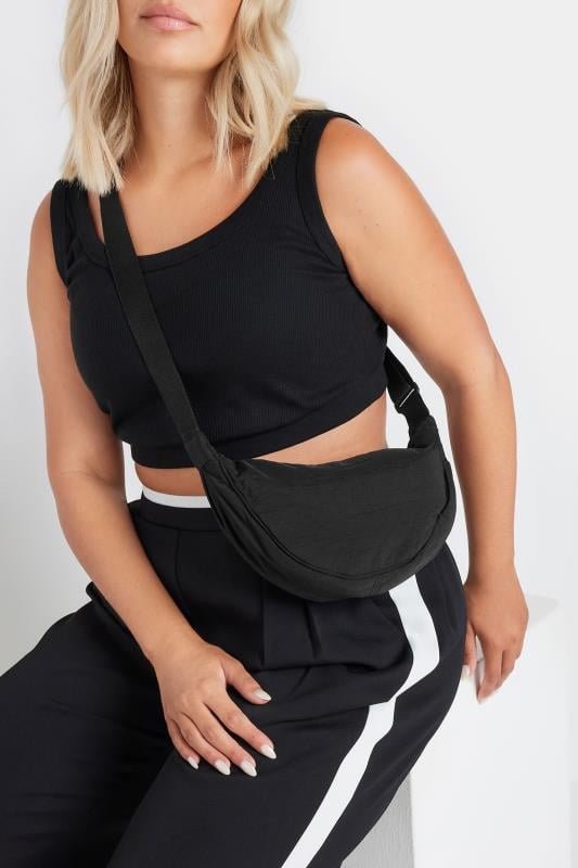 Black Padded Cross Body Bag | Yours Clothing 1