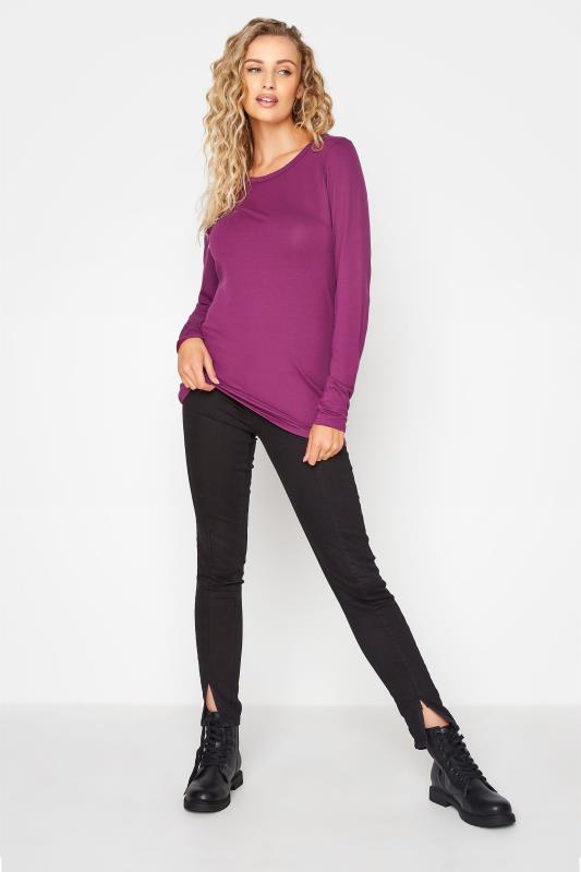 LTS Tall Purple Long Sleeve T-Shirt 2