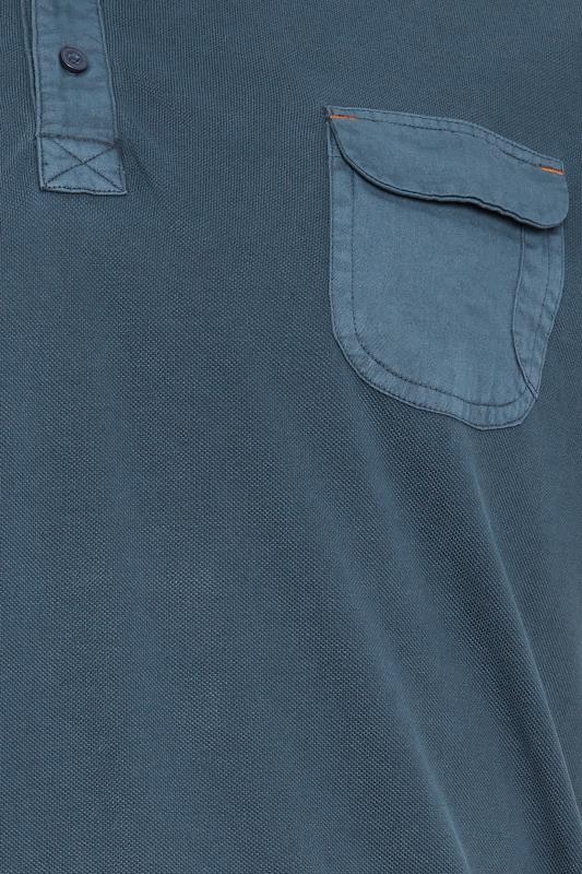 BadRhino Big & Tall Navy Pocket Polo Shirt | BadRhino 5