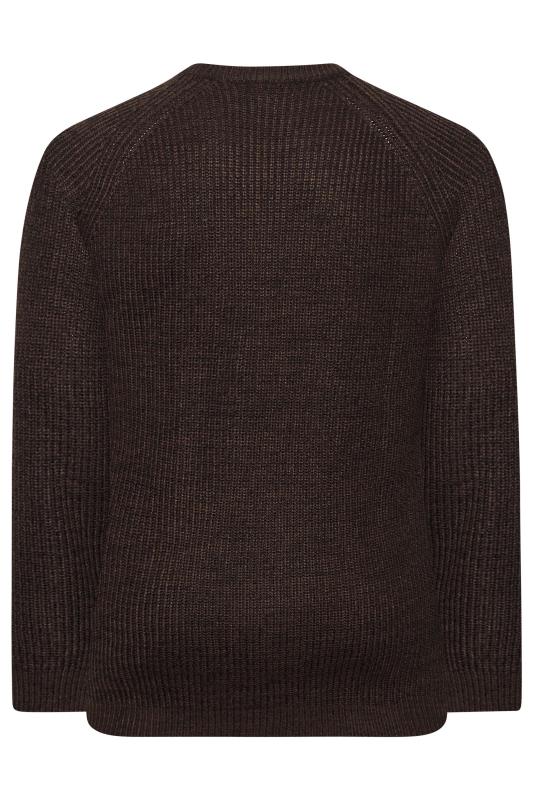 BadRhino Big & Tall Red Knitted Jumper 2