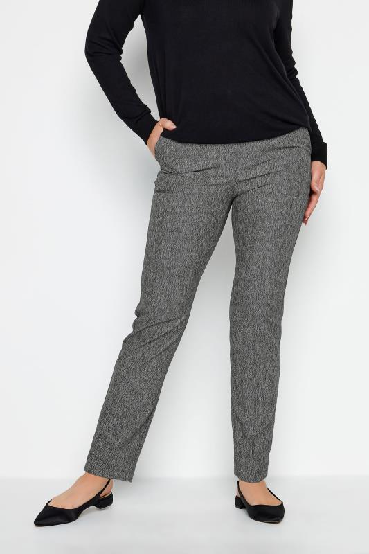  Grande Taille M&Co Salt & Pepper Grey Tapered Trousers