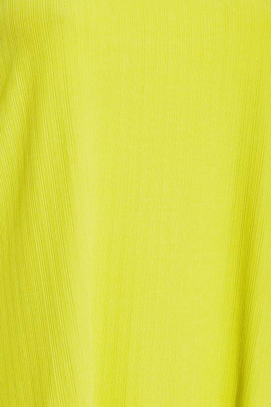 Plus Size Lime Green Ribbed Cami Vest Top | Yours Clothing  4