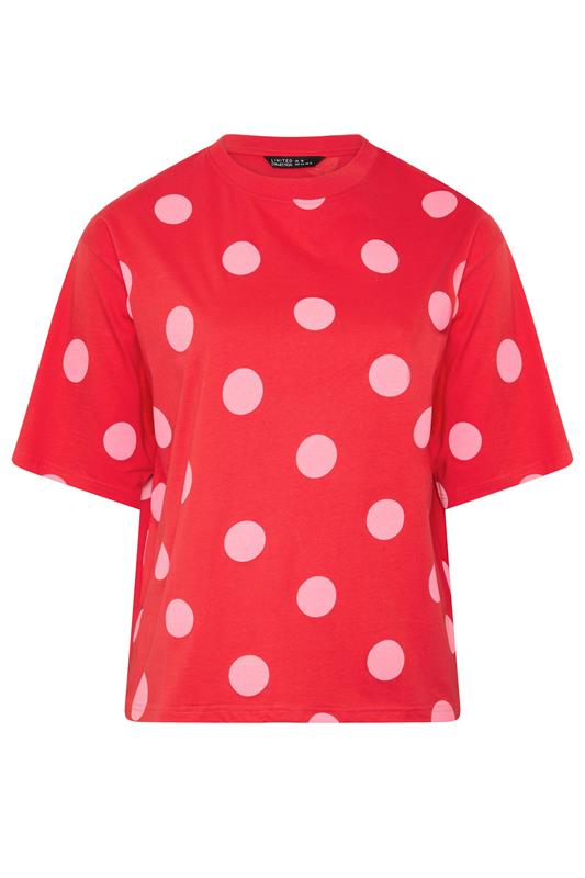  LIMITED COLLECTION rood T-shirt met stippen