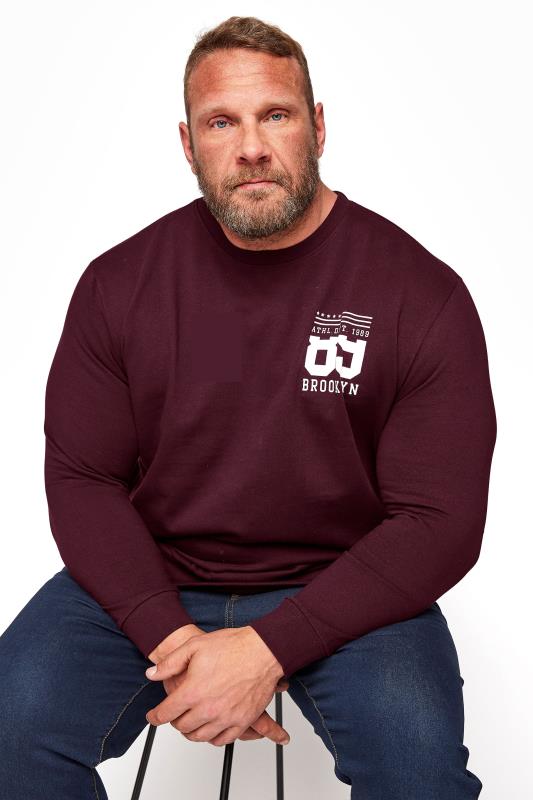 Großen Größen  BadRhino Burgundy Brooklyn 89 Sweatshirt