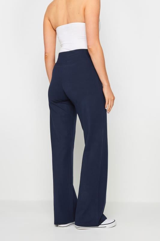 LTS Tall Navy Blue Wide Leg Yoga Pants | Long Tall Sally 3