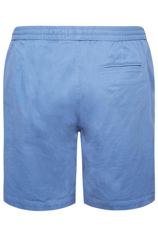 BadRhino Big & Tall Blue Stretch Elasticated Waist Chino Shorts | BadRhino 5