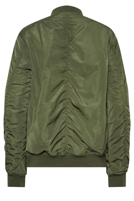 LTS Tall Women's Khaki Green Bomber Jacket | Long Tall Sally 10