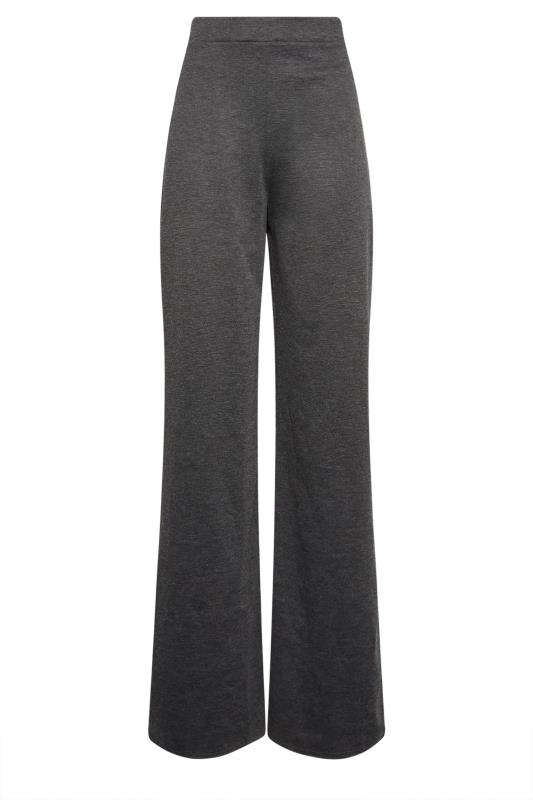 LTS Tall Women's Charcoal Grey Wide Leg Trousers | Long Tall Sally 5