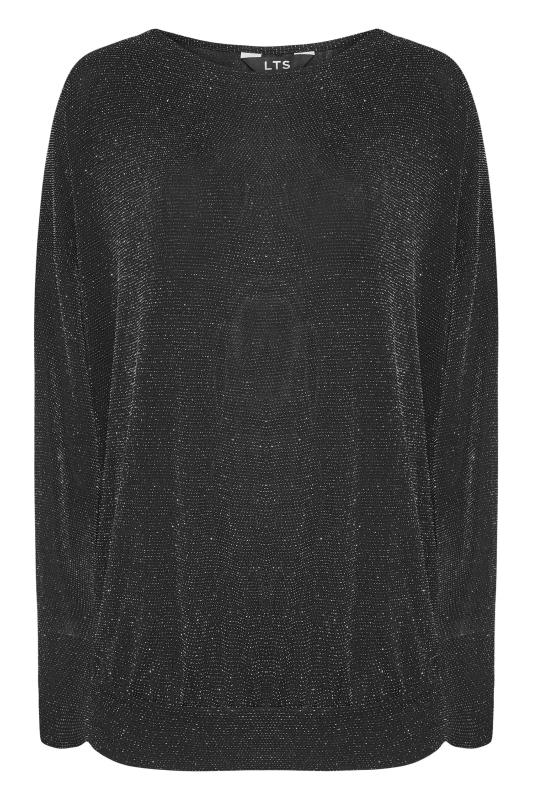 LTS Tall Black Sparkle Long Sleeve Top_F.jpg