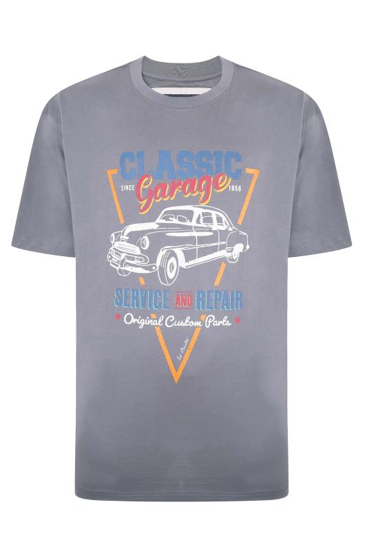 ED BAXTER Big & Tall Grey Classic Garage T-Shirt 2