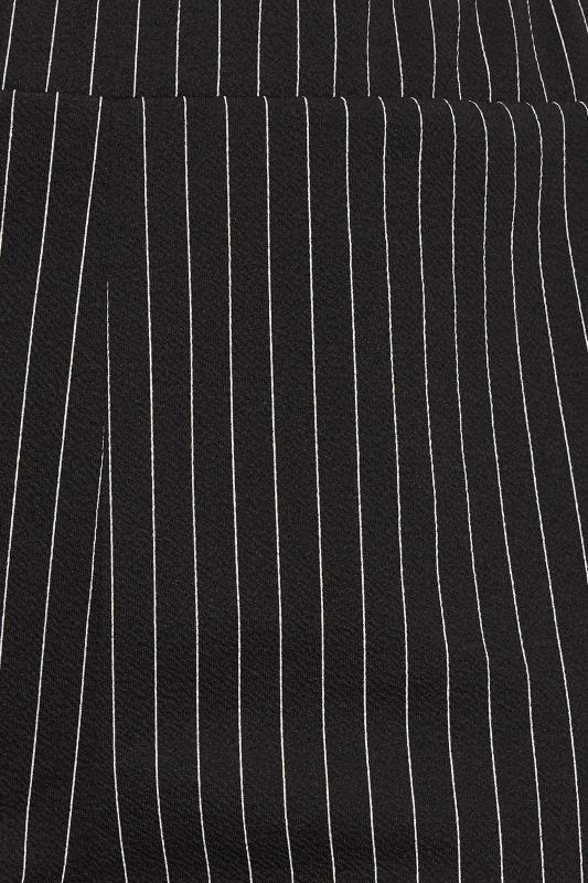 YOURS Plus Size Black Pinstripe Joggers | Yours Clothing 3