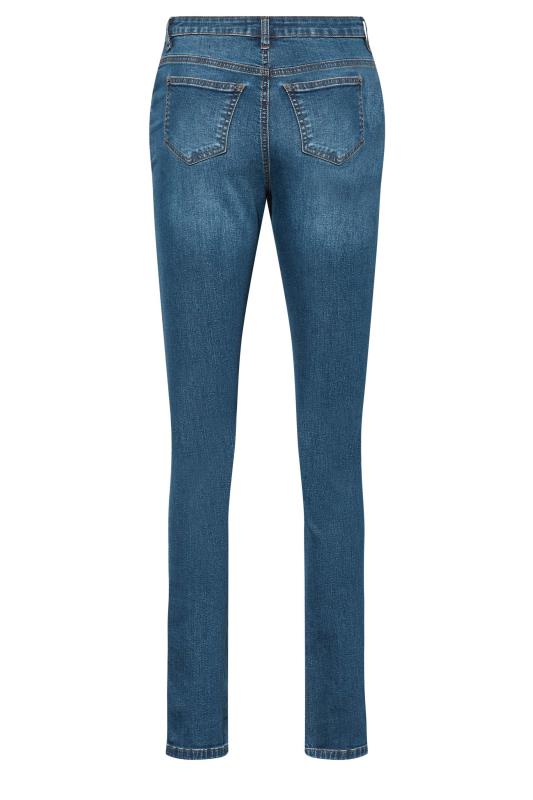 LTS Tall Women's Mid Blue MIA Slim Leg Jeans | Long Tall Sally 5